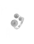 Bud to Rose Ring Mollie silver justerbar - rose