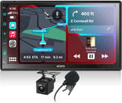 F7 We 7"" Full Hd Ecran Tactile Autoradio 2 Din,Carplay Sans Fil,Android Auto Sans Fil,Mirror Link,Poste Radio Voiture Bluetooth,Fm/Am,Camera De Recul,Mic,Charge Rapide,F7G2B7Wes01