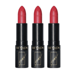 3 x Revlon Super Lustrous The Luscious Mattes Lipstick - 026  The Sofia Red