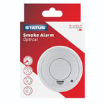 STATUS 9 V Photoelectric Smoke Alarm | Home Photoeclectric Smoke Alarm including Batteries | 9VDCPESA5