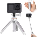 Perche à Selfie Trépied, Mini Trépied GoPro, Selfie Stick, 33CM Trépied de Table, Perche à Selfie Portable Compatible avec Go Pro Hero 13,12,11,10, DJI Osmo Action 5 Pro, 4, 3, Insta 360