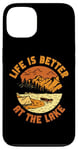 iPhone 13 Rowing Row Boat Retro Vintage Life Is Better At The Lake Case