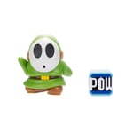 Super Mario Green Shy Guy Figur m/ POW block