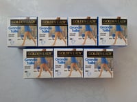 LOT DE 7 COLLANTS MOUSSE GRANDE TAILLE 20 DEN TAILLE 5-XL GOLDEN LADY BEIGE