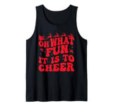 Oh What Fun It Is To Cheer Sports mom Cheerleading Christmas Tank Top