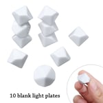 Toy Glitter Dungeons and Dragons Game Accessory Blank Dices Dice Set Iidescent