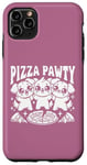 Coque pour iPhone 11 Pro Max Pizza Party Pizza Pawty Three Dogs Funny Pun amoureux des chiens