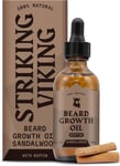 Striking Viking Beard Growth Oil with Biotin – Thickening and Conditioning Beard