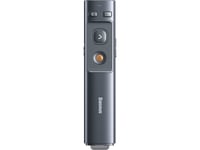 Baseus Orange Dot Multifunctional Remote Control For Presentation, With Laser Pointer, Without Batteries (Gray)