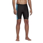 adidas Men's Bermuda Jammer Fitness Three-Second Swimming Shorts Men's Swimming Shorts, mens, mens swim shorts, FJ4739, Black/Shocya/White, 10