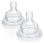 Philips Avent Natural Fast Flow Anti Colic Teat Silicone 6m+ 2 Count SCF044/27