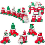 TOYABI Train Enfant, Voiture Robot, Jouets Enfants 3 Ans, Ensemble de Train de Noël, Ensemble de Jouets de Transformation, Cadeaux Pour Garçon de 5 Ans, Jouets Sur Le Thème de Noël Adaptés Aux enfants