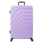 TOTTO Bazy Valise Rigide Grande Taille 51,8 x 78,8 x 30 cm, capacité 120 l, Haute résistance aux Chocs, Roues 360°, poignée télescopique, Sangles de Compression internes, Cadenas TSA, Violet, Violet,