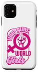 Coque pour iPhone 11 Qui dirige la World Girls Gender Equality Feminist Pride