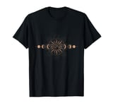 Celestial Moon And Sun Spiritual Moon Phase T-Shirt