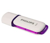 Clé USB Philips Snow 2.0 64 Go Blanc et Violet