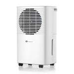 PureMate 10L Portable & Compact Dehumidifier 10 Litre, Digital Display, Continuous Drainage and 24Hr Timer Function, Ideal for Home or Office