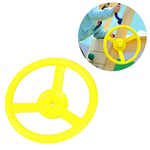 (yellow)Plastic Outdoor Playground Small Steering Wheel Toy Swing Set TP