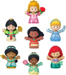 Fisher-Price Little People Disney Princess Toys, Set of 7 Character Figures for