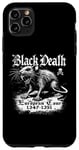 Coque pour iPhone 11 Pro Max Black Death European Tour Plague Rat Histoire médiévale