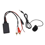 Bluetooth AUX-modul 2 RCA-kabeladapter med handsfree-mikrofon för Alpine för Pioneer