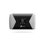 TP-Link Wi-Fi Routeur Mobile 4G+ LTE (Cat.6) M7450: Débit 4G+ de 300 Mbps, Hotspot 4G, Batterie Rechargeable 3000 mAh, Écran LCD Couleur - Noir，Déverrouillé compatible toute SIM