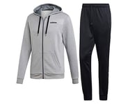 adidas MTS LIN FT HOOD Tracksuit - BRGRIN/NEGRO, M/L