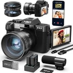 NBD 5K Digital Cameras for Photography - 48MP/60FPS Video Camera for Vlogging, &