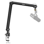 Microphone Arm,Aokeo AK-48 Desk Adjustable Compact Mic Suspension Boom Scissor Arm Stand For Shure SM7B Blue Yeti,Snowball iCE, HyperX QuadCast,SoloCast,Elgato Wave,Etc