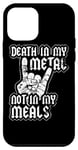 Coque pour iPhone 12 mini Death In My Metal Not My Meals Végétalien Death Metal