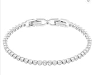 Swarovski Tennis Bracelet Round Cut White Rhodium Plated 1791305 NEW