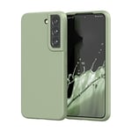 Samsung Galaxy S22 Coque de Protection Souple et Flexible en Gel de Silicone avec Protection Anti-Chute pour Appareil Photo Samsung Galaxy S22 Vert Gris