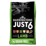 Harringtons Just 6 Lamb & Veg Complete Grain Free Dry Dog Food With Added Tasty Fresh Baked Bites 6kg