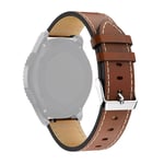 SKALO Läderarmband till Xiaomi Watch S1 / S1 Active - Brun