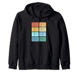 Colorful 90s Cassette Tapes 90s Music Zip Hoodie