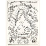 Artery8 Hogarth La Mottraye Park Artillery Battle Russians Turks Map Unframed Wall Art Print Poster Home Decor Premium