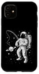 Coque pour iPhone 11 Funny Planet Astronaute Galaxie Espace Astronaute Pêche