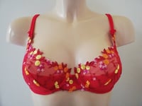 COTON CLUB SOUTIEN GORGE ARMATURE TAILLE 85C MODELE IRMA COULEUR ROUGE