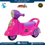 RICCO Musical Scooter Kids Foot to Floor Push Along Ride On Toy Age 1-3Y Pink