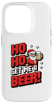 iPhone 14 Pro Ho Ho Ho! Get Me A Beer! 8-bit Santa Christmas Festive Beer Case