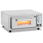 Royal Catering Kakkoslaatu Pizzauuni - 1 kammio 2400 W Ø 40 cm tulenkestävä kivi