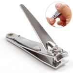 SMALL STAINLESS STEEL FINGERNAIL CLIPPERS With File Nail Cleaner Snipper Cutter