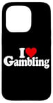 Coque pour iPhone 15 Pro I LOVE HEART GAMBLING CASINOS PARIS TRADING LAS VEGAS