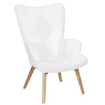 Fauteuil Patchwork "Helsinki" 100cm Blanc