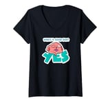 Womens Don't Disturb Me Relax Mode Activated happy resting V-Neck T-Shirt