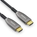 Sonero Câble® 10m HDMI 2.0b, fibre optique hybride, UHD 2160P, 4K60Hz, 4:4:4, HDR, 18Gbps