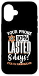 iPhone 16 Hanukkah Phone At 10 Percent, Chanukah & Menorah Jewish Case