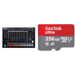 Roland Aira Rhythm Performer TR-8S, Black & SanDisk 256GB Ultra microSDXC card + SD adapter up to 150 MB/s with A1 App Performance UHS-I Class 10 U1