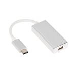 Convertisseur D'adaptateur USB 4K Type-C Vers Mini DP DisplayPort Pour Le Nouveau Macbook argent