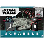 Scrabble Star Wars​ Edition Family Board Game Galaxy Cards & Pieces Mattel